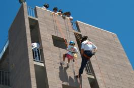 campers putting fire-out